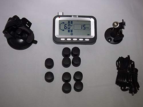 BELLACORP Tire Pressure Monitoring System TPMS 10TR Sensors for Tractor Truck, Big Rig, 18 Wheeler Cab, or Dual Rear Axle RV