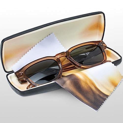 RAEN Rece Men's Square Sunglasses & Cleaning Wipe Bundle4