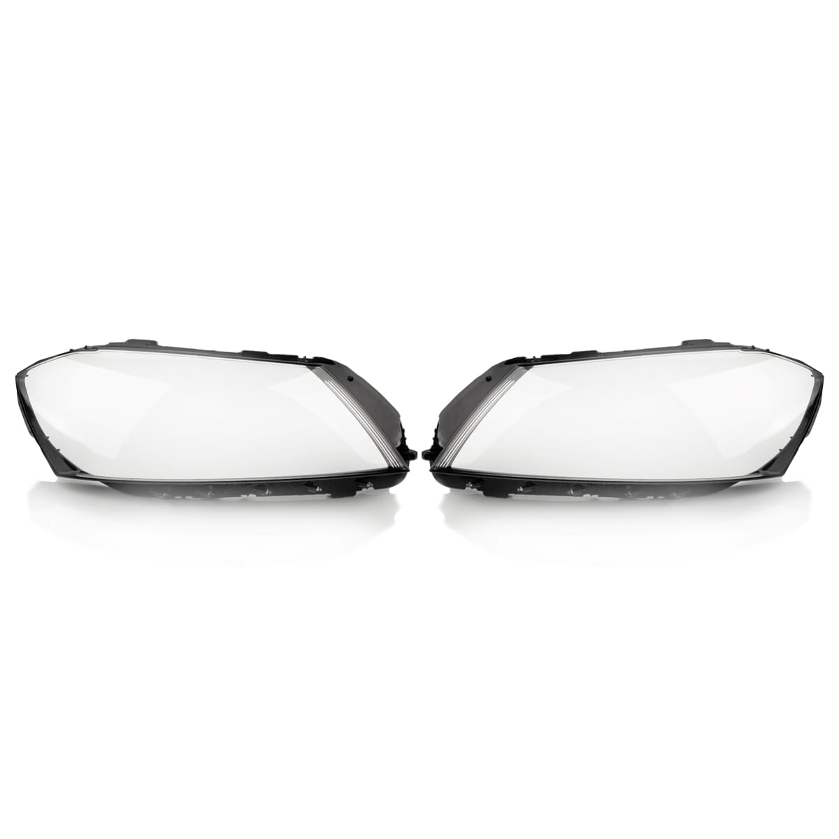 LST 2x Scheinwerferglas Streuscheibe Halogen Xenon links rechts Set kompatibel mit VW Passat B7 362 365 Limousine Alltrack Variant 2010-2014