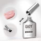GAOY Clear Builder Gel for Nails, 16ml Rubber Base Builder Gel, Nail Strengthener in a Bottle, Soak...