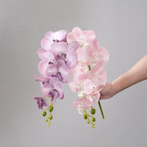 Orquídea artificial Phalaenopsis para centro de mesa en bodas y salones modernos 5