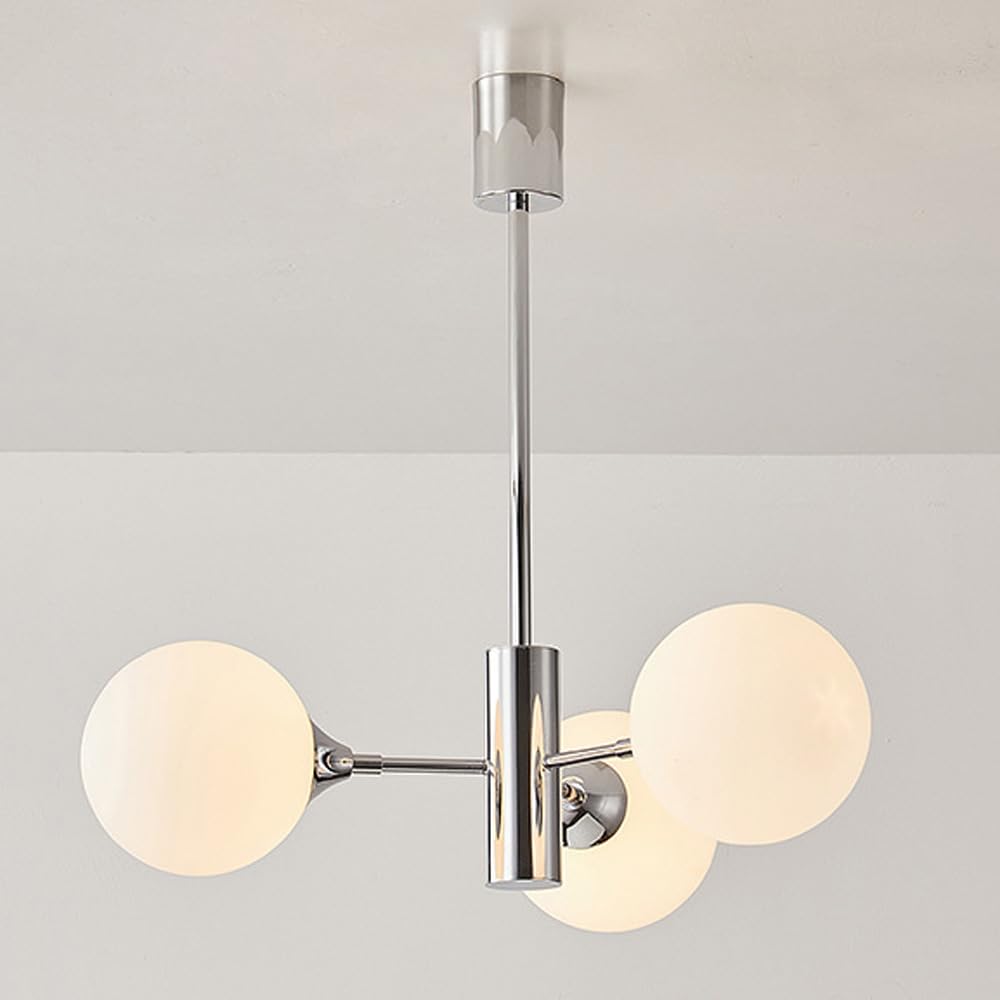 Lustre moderne à bulles de verre pour illuminer vos soirées salon