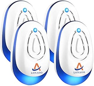 Ultrasonic Pest Repeller 4-Pack - Effective Upgraded Electronic & Ultrasound, Indoor Plug-in Repellent