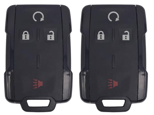 2PCS Replacement Key Fob Cover Case fit for Chevy Silverado Colorado GMC Sierra Canyon Cadillac Keyless Entry Key Fob Shell