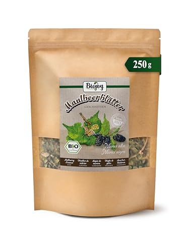 Biojoy Té de hojas de morera BÍO (250 g), secas y cortadas (Morus alba, Morus nigra)