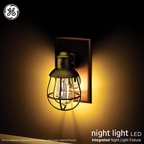 Ge Led Vintage Style Night Light, Farmhouse Plug-In Night Light Fixture, Warm Candle Light (4 Pack) #TOP5