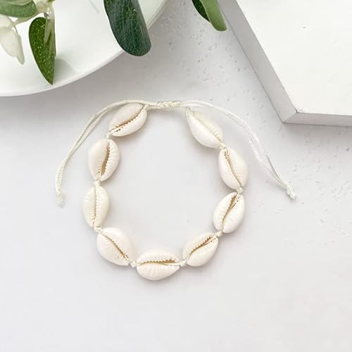 Guqqeuc Shell Bracelet Anklet For Women Girls Boho Beach Ankle Bracelets For Women Teen Girls Handmade Summer Rope Bracelets For Womens Girls #TOP1