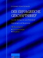 Der erfolgreiche Geschäftsbrief. 3806820740 Book Cover