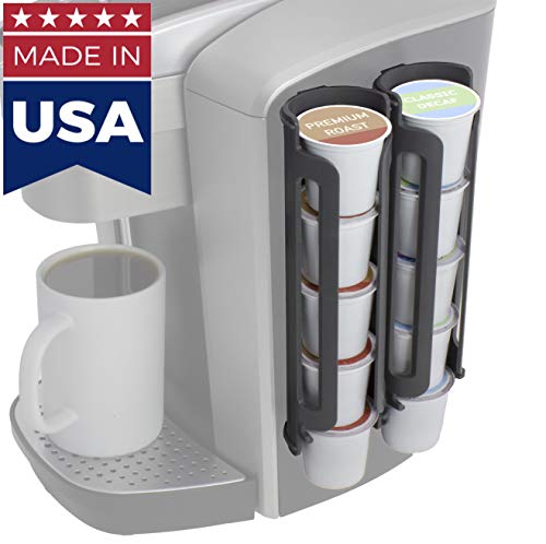 Sidekick Coffee Pod Holder For Keurig K-Cup, Made In The Usa, Side Mount, K Cup Storage, K Cup Holder, Space-Saving, 2-Pack #TOP2