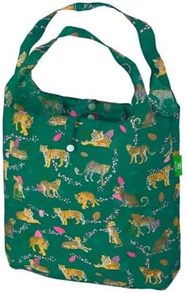ECO CHIC Lightweight Foldable Reusable Shopping Bag Water Resistant Tote Bag