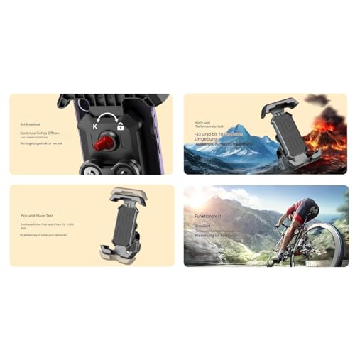 Support de téléphone pour moto et scooter électrique stable - 5