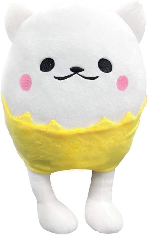 Verceco 8 Inch Egg Plush Toy Cute Stuffed Animal Puppy Toy Plush Figure Pillow Gifts for Boys and Girls Bed Office Home Decor