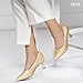 IDIFU Gold Heels Closed Toe Kitten Heel Pumps Pointed Toe Low Heels Dress Shoes for Women Wedding Bridal Office Formal Work Prom Party Comfortable Dressy Trendy Cute Fashion Pumps Shoes(Gold, 10)