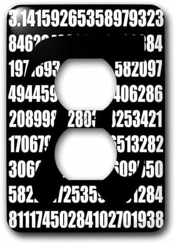 3dRose lsp_164994_6 Pi Symbol on Number Math Mathematical Numeric Sign for Mathematicians Light Switch Cover image 3