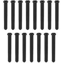 Tennis Racket String Protectors 15pcs | Nylon Wire Protection Tubes | Replacement Grommets for Badminton/Squash/Padel Rackets | Resilient Stringing Tools