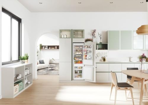 CANDY réfrigérateur combiné intégrable 2 portes 248 litres froid ventilé CBT3518EW - vue 5