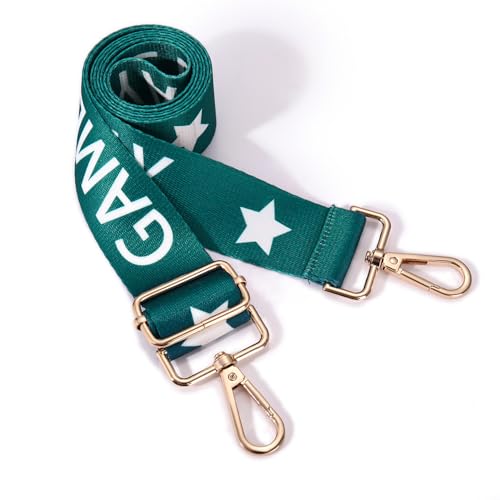 Image of Game Day Purse Strap Replacement Crossbody Wide Shoulder Strap Star Football Strap for Stadium Approved Clear Bag
