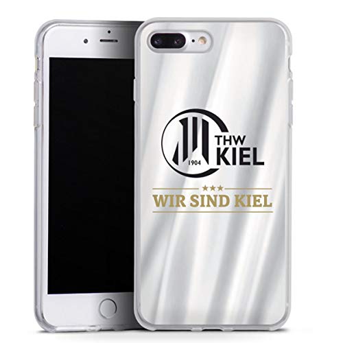 DeinDesign Silikon Hülle kompatibel mit Apple iPhone 7 Plus Case transparent Handyhülle THW Kiel Handball Offizielles Lizenzprodukt