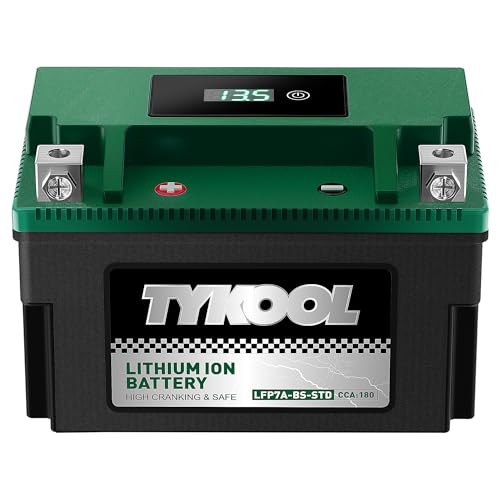 Lithium Motorcycle Battery 180 CCA Long-Lasting Versatile