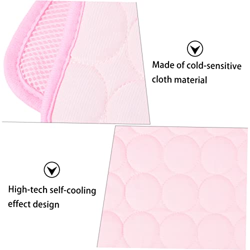 Adorainbow Tapete De Gelo Para Animais De Estimação Almofada Fria Para Cama Gato Tapete Gelado Para