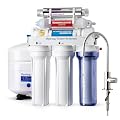 iSpring RCC2AK-UV, Upgraded 200 GPD, UV pH+ Reverse Osmosis System, 7-Stage RO Water Filtration System with Alkaline and UV Filter, Patented Top-Mounted Faucet Design for Easy DIY Installation