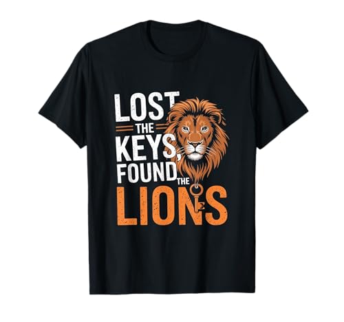 Encontró a los Leones Funny Zookeeper Zoologist Zoo Camiseta