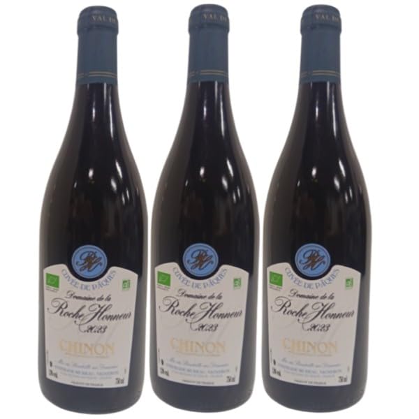 Chinon Bio 2023 - Vin Rouge AOC 13%, "domaine de la Roche Honneur" 3 x 75cl.