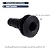 BROYEUR 2Pcs Thru Hull Fitting,Thru Hull Connector Fitting Drain Fits 1