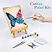 Nuberlic 8x10 Paint and Sip Canvas Painting Kit Pre Drawn Canvas for Painting for Adults Stretched Canvas Birthday Gift Floral Butterfly Painting Kit Sip and Paint Party Favor
