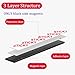 Towjug 10 Feet x1/2 in Magnetic Tape Strips Roll with Adhesive Backing, Flexible Sticky Magnet Tape for Lightweight Craft DIY Projects, Whiteboards and Fridge Organization (0.06