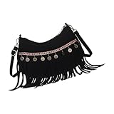 Les matériaux de ce sac à bandoulière avec pompons sont fabriqués à partir de matériaux de qualité supérieure et sont extrêmement durables