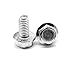 ASMC Industrial 0.31in. -18 x 1 in. - FT Coarse Threaded Grade 5 Hex Flange Screw with Serration44; Medium Carbon Steel - Zinc Plated - 550 Piece