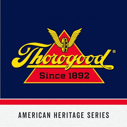 Thorogood American Heritage 8” Steel Toe Work Boots for Men - Full-Grain Leather with Moc Toe, Slip-Resistant Heel Outsole, and Comfort Insole; EH Rated2