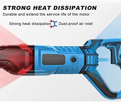 Heavy Duty Meat Cutting Machine, 180° Rotatable Bone Saw, 6-Speed Butcher Slicer for Home & Restaurant, Powerful 900W/1300W Electric Cutter, Blue/Red