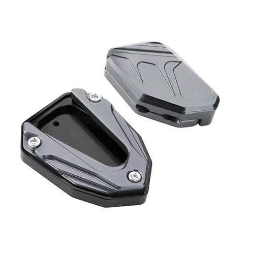 ヤマハ向け XMAX300 2023 2024用 オートバイサイドスタンド 拡大プレート キックスタンド 拡大延長アクセサリー(Gray 1)