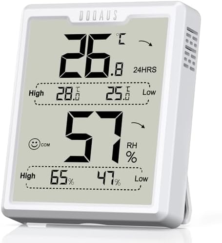 DOQAUS Digital Room Indoor Thermometers, 5s Refresh, Hygrometer Thermometer