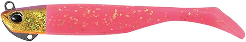 Isca artificial Shad Tail DUO International AHA0211 BW Howl Set 31 g + 4" Koganae Hydrangea + Glow