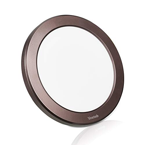 Youtob Led Ceiling Light Flush Mount With Adjustable 3 Colors, 15W 1500Lm Round Lighting Fixture For Kitchens, Closets, Hallways, Stairwells, Bedrooms(3000K/4000K/5000K Available) (Bronze) #TOP1