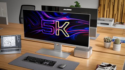 Image of ALOGIC 40 inch Edge 21:9 Ultrawide 5K (5120 x 2160) 100Hz Monitor with USB-C Dock and 90W Power Delivery (Silver)