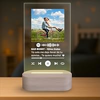 Lámpara Personalizada - Placa Spotify, Lampara con Foto y con