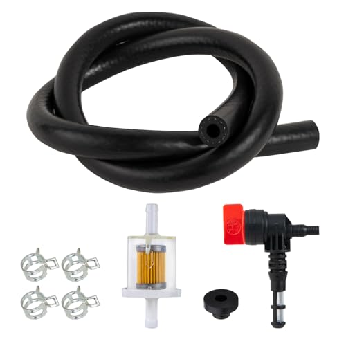 Belsdar 90 Degree Fuel Shut Off Valve Fuel Filter Kit for B&S 192980GS 78299GS 80270GS Kohler 25 462 03-S Rotary 13116 Portable Generator Lawn Mowers Pressure Washer