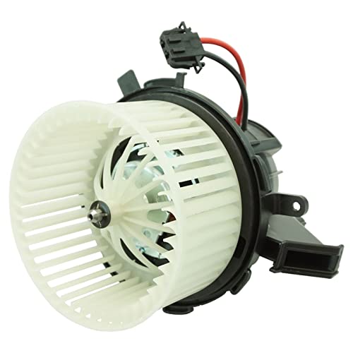 Image of TRQ HVAC Blower Heater Motor Assembly w /Wheel for Audi A4 A5 Q5 S4 S5