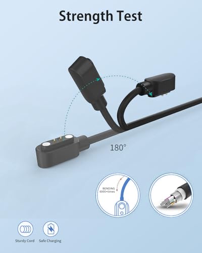 Cable de carga magnético universal MorePro Air 2 pack de 2 unidades con conexión USB segura 5