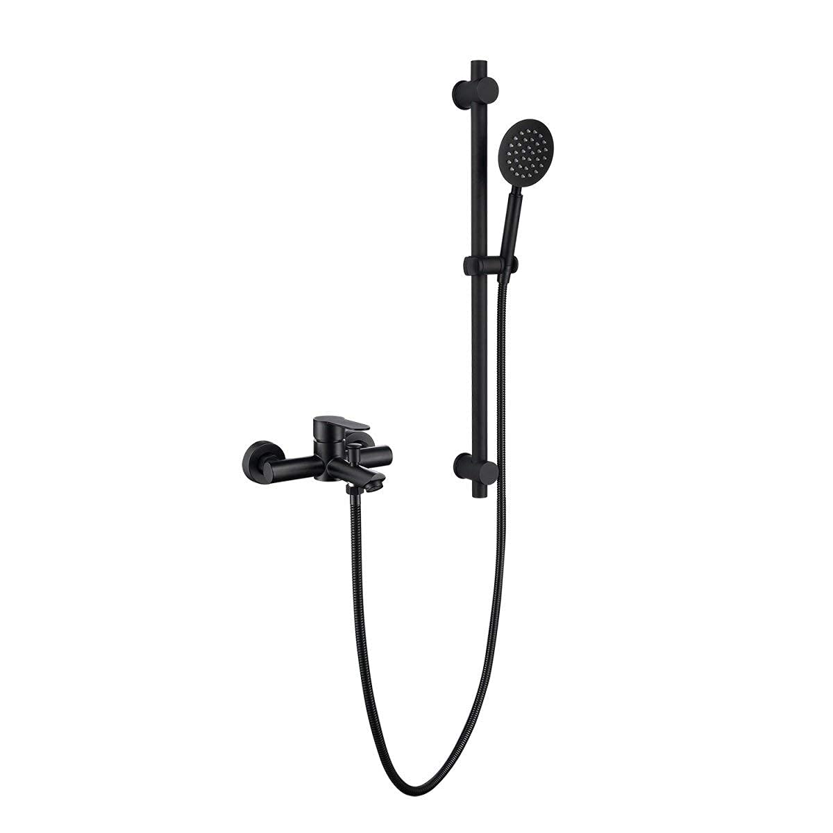 Ensemble de robinet de baignoire en acier inoxydable MObyat noir mat premium