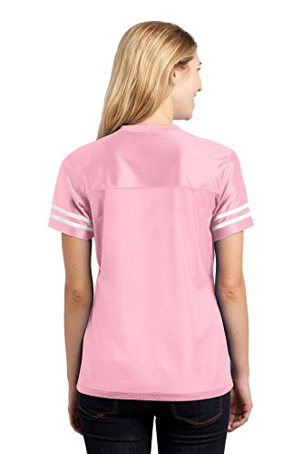 Sport-Tek Women's Posicharge Replica Jersey M Light Pink/White #TOP1