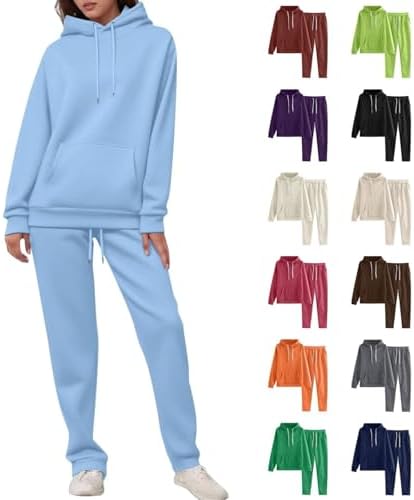 Sweatsuits Women 2 Piece Outfit Jogger Maching Set Hiking Sweat Suit Two Piece Sets Fall Trendy Clothes 2025