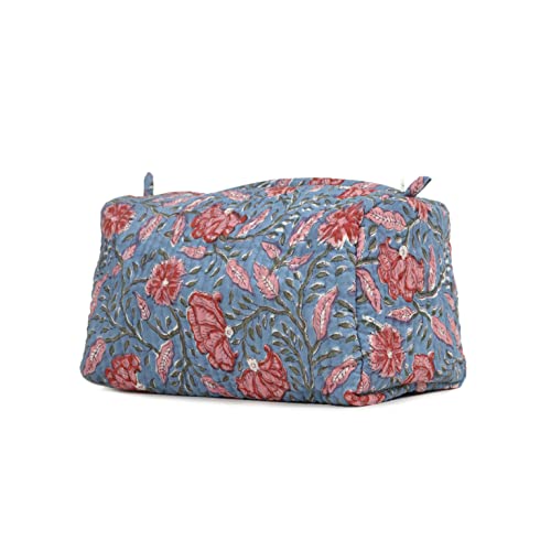 Image of Block N Style's Travel Hanging Dopp Kit for Men and Women Organizer for Cosmetics, Makeup Brushes, Jewelry, Shaving Tools and Travelling Accessories BHRAM Kamal TOILTERY Bag Pouch