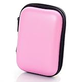 Travel Cable Organizer, Mini Storage Pouch for Data Cables & Earphones, Pink
