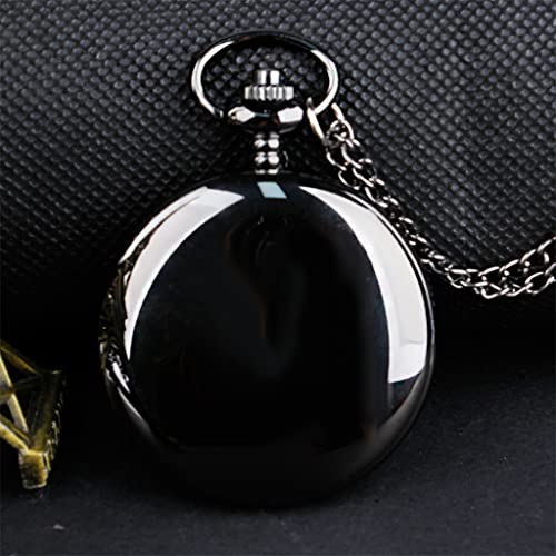 Reloj de Bolsillo de Cuarzo para Hombre con Cadena de Regalo Elegante 5