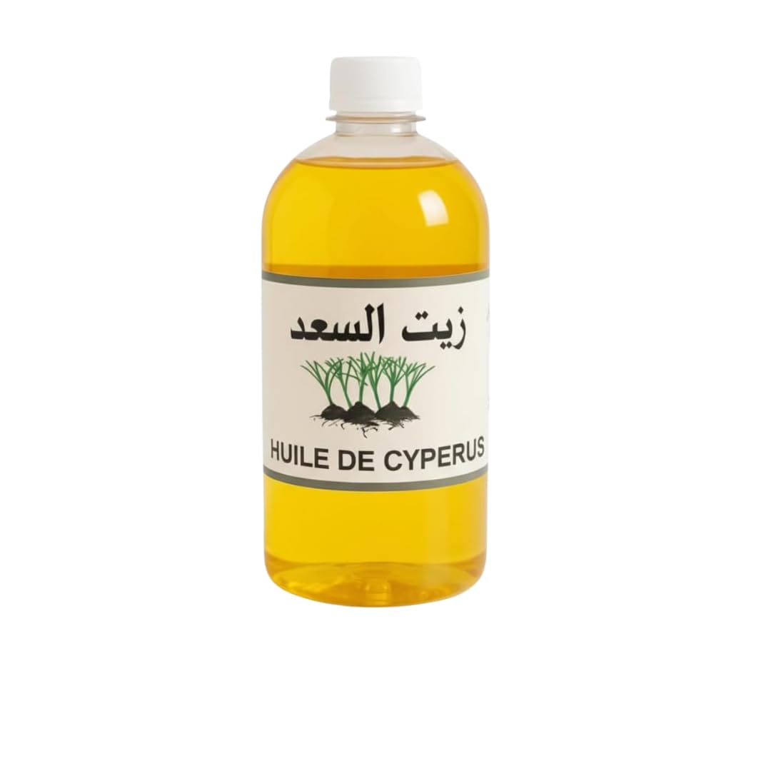 Huile de Souchet (Cyperus) – 100% Naturelle – Soin Beauté, Cheveux & Peau – 1 Litre